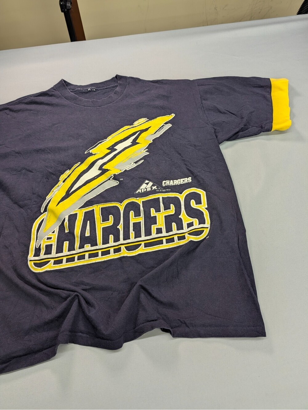 San Diego Chargers Apex One Vintage T Shirt 1993 Ringer XL